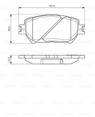 Тормозные колодки дисковые ABE арт. 0986494363