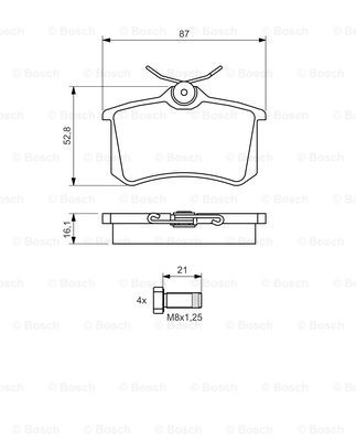 Тормозные колодки задние дисковые BLUE PRINT арт. 0986494399