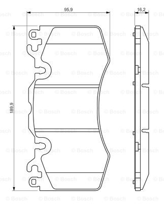 Колодки гальмівні (передні) Land Rover Range Rover III/IV 02-/Range Rover Sport 05-/Discovery V 16- TRW арт. 0986494440