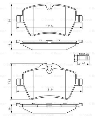 Тормозные колодки дисковые QUICK BRAKE арт. 0986494489