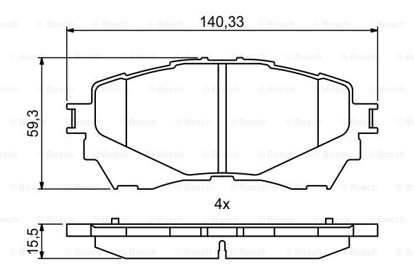 Колодки гальмівні (передні) Mazda 6 12- TRW арт. 0986494793