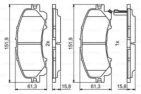 Тормозные колодки дисковые BLUE PRINT арт. 0986494821