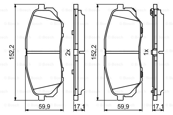 Тормозные колодки дисковые QUICK BRAKE арт. 0986494827