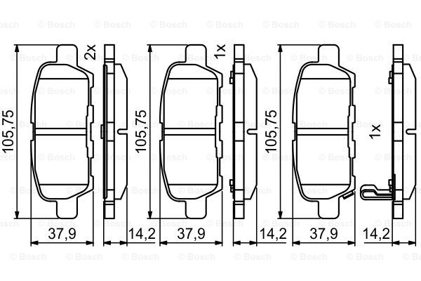 Тормозные колодки дисковые BLUE PRINT арт. 0986494861