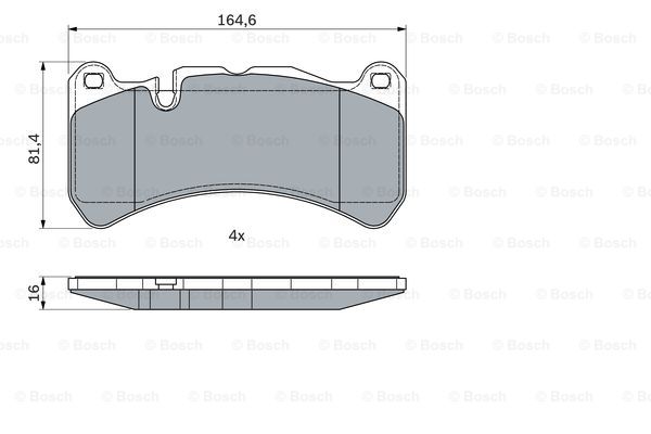 Тормозные колодки дисковые BREMBO арт. 0986494965