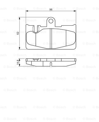 Колодки гальмівні (задні) Lexus LS 4.3 00-06 BREMBO арт. 0 986 495 139