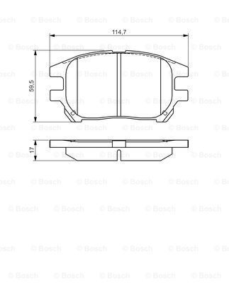Тормозные колодки дисковые REMSA арт. 0986495140