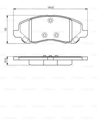 Тормозные колодки дисковые BREMSI арт. 0986495170