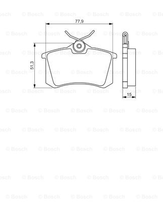 Тормозные колодки задние дисковые BLUE PRINT арт. 0 986 495 226