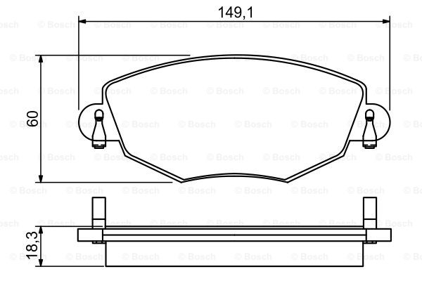 Тормозные колодки дисковые BREMBO арт. 0 986 495 230