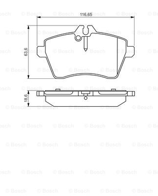Колодки гальмівні (передні) MB A-class (W169) 04-12/B-class (W245) 05-11 BREMBO арт. 0986495273