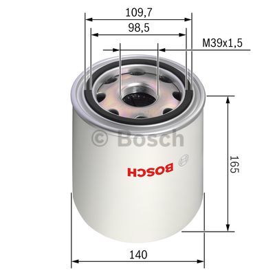 Фильтр влагоотделителя MB/Daf/Iveco (13bar M39x1,5mm) WIX FILTERS арт. 0 986 628 250