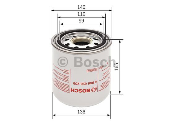 Фільтр вологоосушувача MANN-FILTER арт. 0 986 628 259