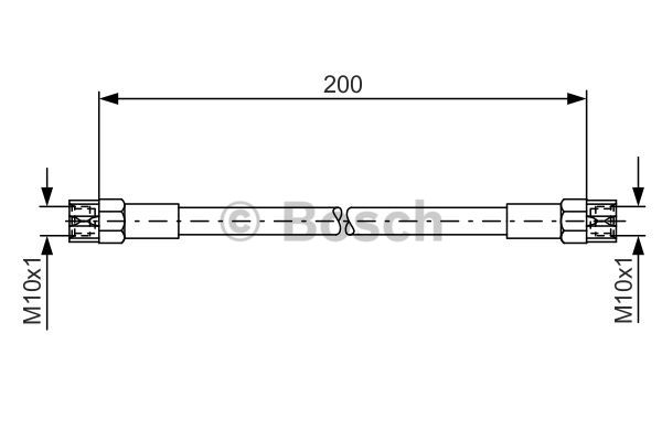 Тормозной шланг METZGER арт. 1 987 476 062