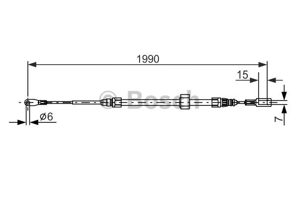 Трос стояночного тормоза FEBI BILSTEIN арт. 1 987 477 854