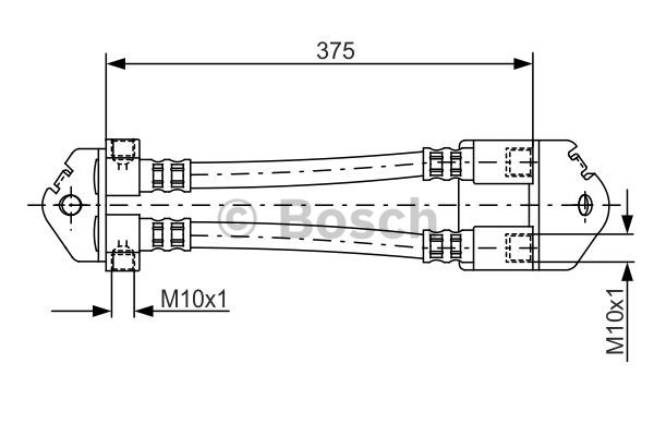 Тормозной шланг BOSCH 1 987 481 072