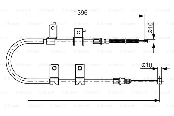 Трос ручника BOSCH 1987482083