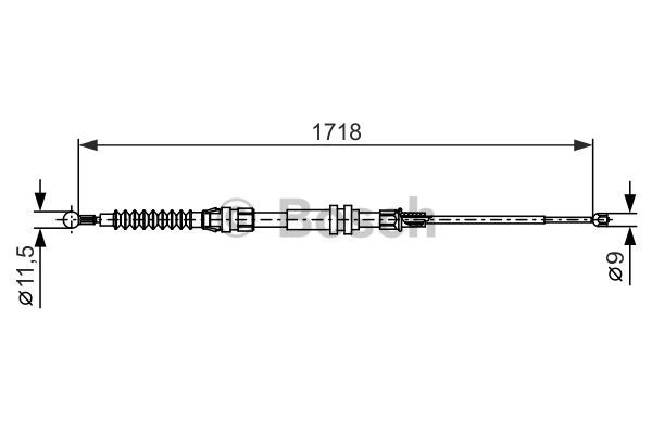 Трос ручника LINEX арт. 1987482378