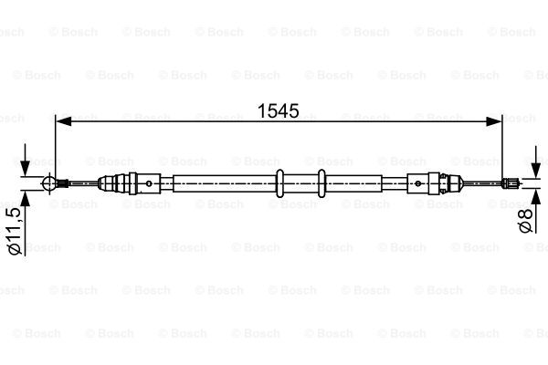 Трос стояночного тормоза FEBI BILSTEIN арт. 1987482551