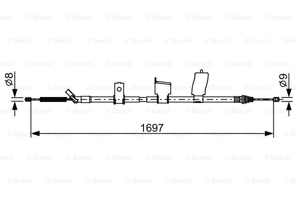 Трос зупиночних гальм  арт. 1987482627
