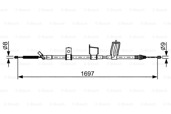Трос стояночного тормоза NK арт. 1987482628