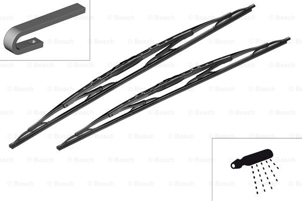 Щітки склоочисника (650/650mm) Citroen C8/Peugeot 807 02- SWF арт. 3397118334