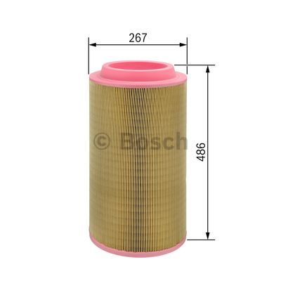 Фільтр повітряний MAN TGA/TGL/TGM/TGS 00- FEBI BILSTEIN арт. F026400068