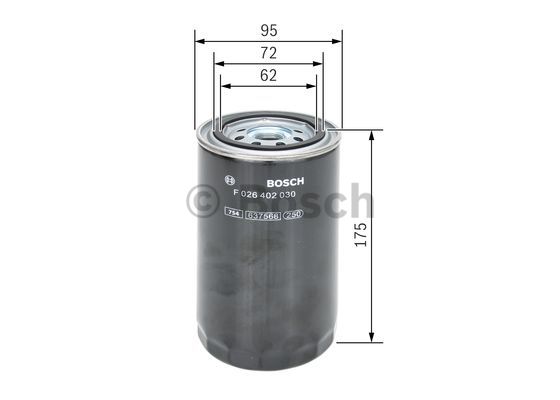 Фильтр топливный Daf 45/55/CF65 01-/Iveco 60-190/225/230/260/320 00-/Камаз 4308 03-/5308 11- UFI арт. F026402030