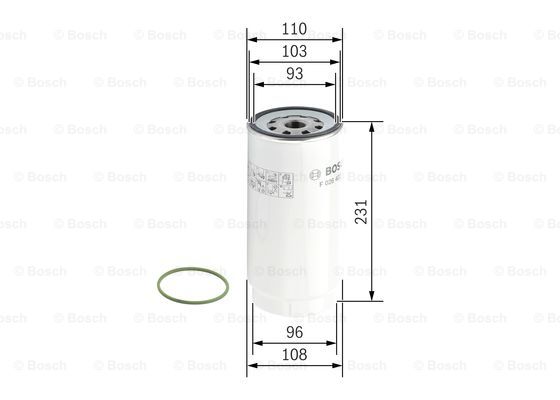 Фільтр палива MFILTER арт. F 026 402 038