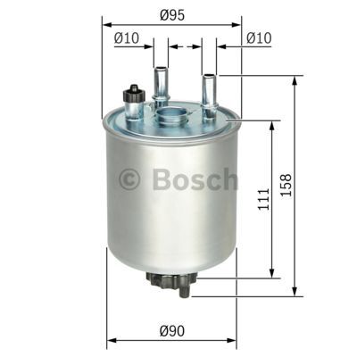 Топливный фильтр MECAFILTER арт. F 026 402 082