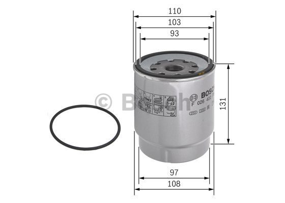 Топливный фильтр HENGST FILTER арт. F 026 402 794