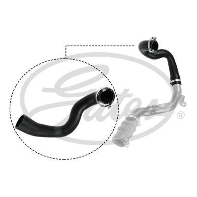 Патрубок інтеркулера Ford Connect 1.8TDCi 06-13 GATES 09-0628