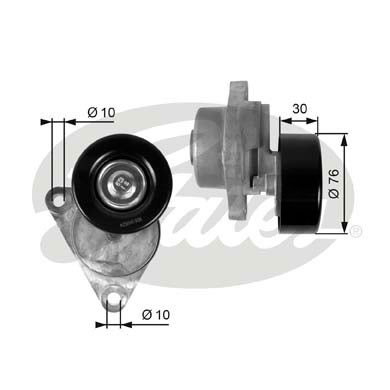 Натяжник ременя генератора Chevrolet Aveo/Daewoo Lanos 1.2-1.6 97- (76x29.5) BTA арт. T38376