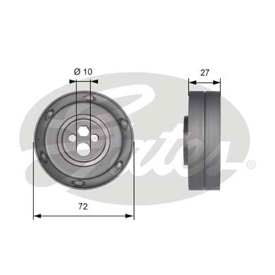 Натяжной ролик ремня ГРМ SKF арт. T41216