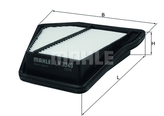 Фільтр повітряний Honda CR-V 2.2i 07- WIX FILTERS арт. LX3349