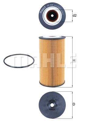 Масляный фильтр BOSCH арт. OX358D