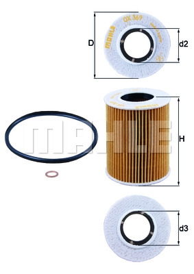 Масляный фильтр KNECHT OX369D