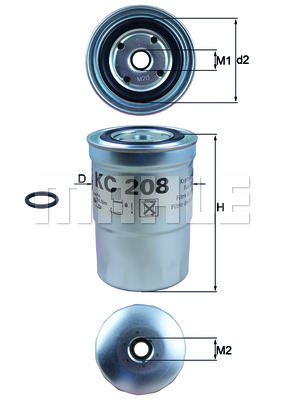 Топливный фильтр FILTRON арт. KC208