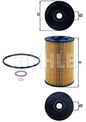 Фільтр масляний MB OM314/364 77- MANN-FILTER арт. OX150D