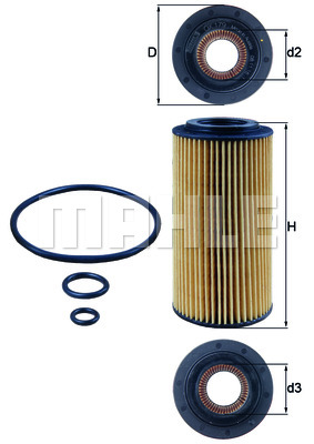 Масляный фильтр KNECHT OX179D