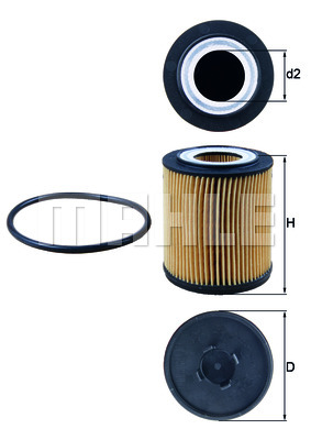 Масляный фильтр MANN-FILTER арт. OX 182D