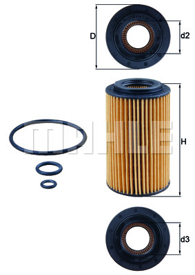 Фільтр масляний Honda Accord/CR-V 2.2i 04-08 KNECHT OX153/7D1