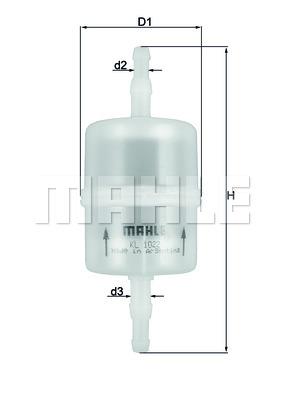 Топливный фильтр MANN-FILTER арт. KL1022