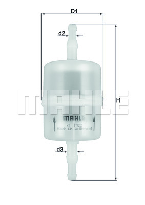 Топливный фильтр UFI арт. KL1022