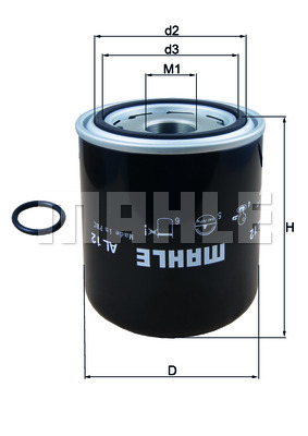 Фильтр влагоотделителя MB/Daf/Iveco (13bar M39x1,5mm) FEBI BILSTEIN арт. AL12