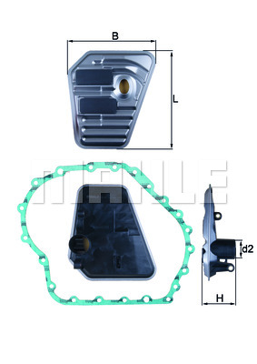 Фільтр АКПП Audi A4/A6 2.0TDI 04-11 (з прокладкою) AIC арт. HX167D