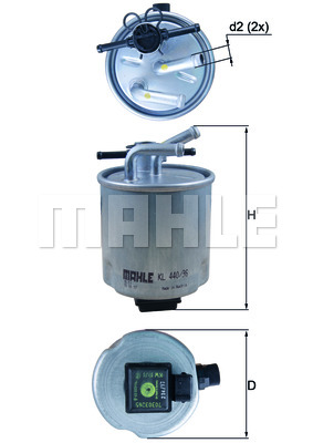 Топливный фильтр BLUE PRINT арт. KL44036