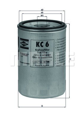 Топливный фильтр DT Spare Parts арт. KC6