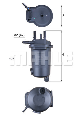 Топливный фильтр UFI арт. KL632D