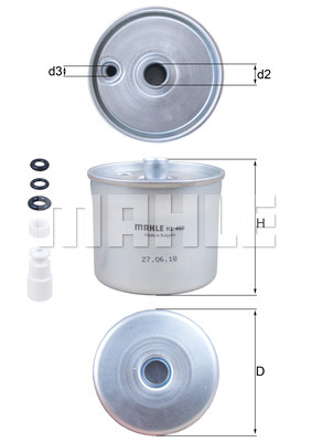 Топливный фильтр WIX FILTERS арт. KL468